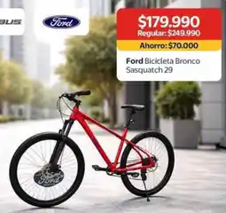 Lider Ford bicicleta bronco sasquatch 29 oferta