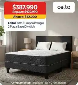 Lider Celta cama europea refugio base dividida oferta