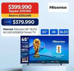 Lider Hisense smart tv 65" qled oferta