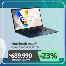 PC Factory Asus notebook oferta