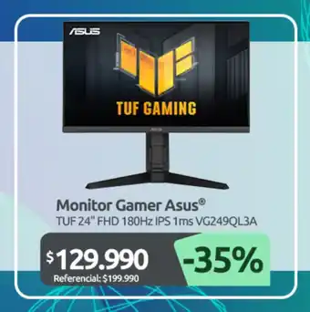 Asus monitor gamer tuf 24"
