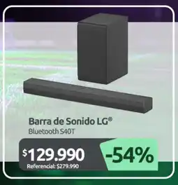 PC Factory Lg barra de sonido bluetooth S40T oferta