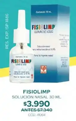 Cruz Verde Fisiolimp solución nasal oferta
