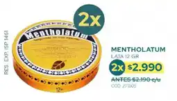 Cruz Verde Mentholatum lata oferta