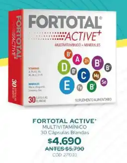 Cruz Verde Fortotal active multivitamínico oferta