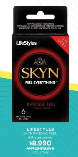 Cruz Verde Lifestyles skyn intense feel oferta