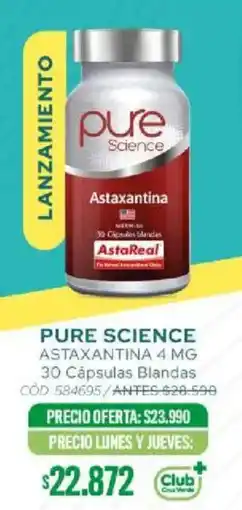 Cruz Verde Pure science astaxantina oferta