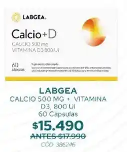 Cruz Verde Labgea calcio + vitamina d3 800 ui oferta