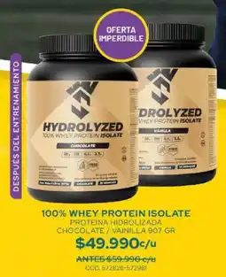 Cruz Verde 100% whey protein isolate chocolate oferta
