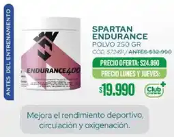Cruz Verde Spartan endurance polvo oferta