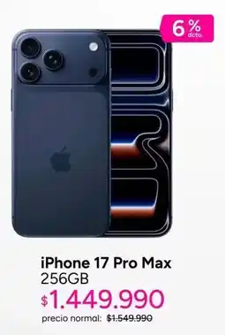 Ripley Iphone 17 pro max 256gb oferta