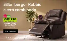 Falabella Sillon berger robbie cuero combinado oferta