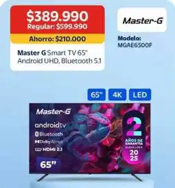 Lider Master G smart tv 65" oferta
