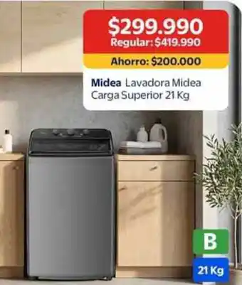 Midea lavadora carga superior