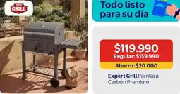 Lider Expert grill parrilla a carbón premium oferta