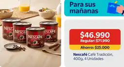 Lider Nescafé café tradición oferta