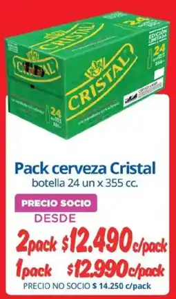 Alvi Cristal pack cerveza botella oferta