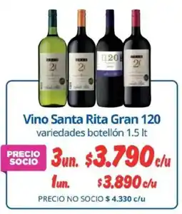 Alvi Santa rita gran 120 vino variedades botellón oferta