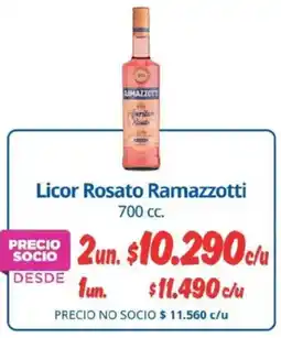 Alvi Ramazzotti licor rosato oferta