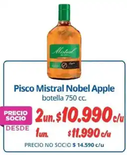 Alvi Mistral pisco nobel apple botella oferta