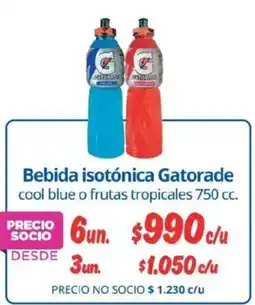 Alvi Gatorade bebida isotónica cool blue o frutas tropicales oferta