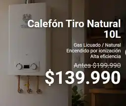 Albin Trotter Calefon tiro natural oferta