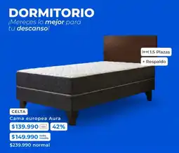 Paris Celta cama europea aura oferta