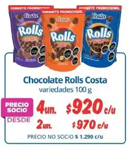Alvi Rolls costa chocolate variedades oferta