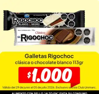 Rigochoc - galletas clasica o chocolate blanco 113gr