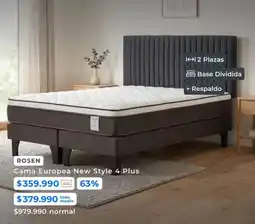 Paris Rosen - cama europea new style 4 plus oferta