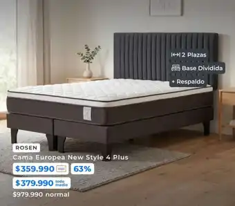 Paris Rosen cama europea new style 4 plus oferta