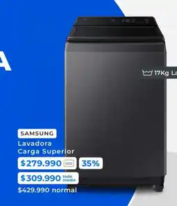 Paris Samsung - lavadora carga superior oferta