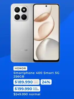 Paris Honor smartphone 400 smart 5g oferta