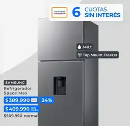 Paris Samsung - refrigerador space max oferta