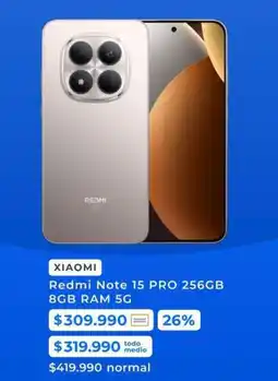 Paris Xiaomi - redmi note 15 pro 256gb 8gb ram 5g oferta