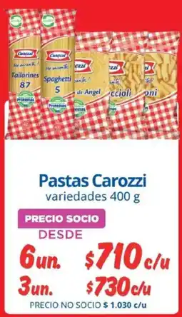 Alvi Carozzi pastas variedades oferta