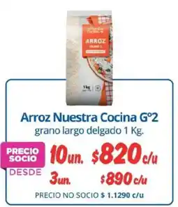 Alvi Nuestra arroz cocina g°2 grano largo delgado oferta