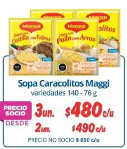 Alvi Maggi sopa caracolitos variedades oferta