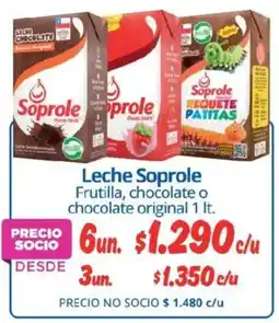 Alvi Soprole leche frutilla, chocolate o chocolate original oferta