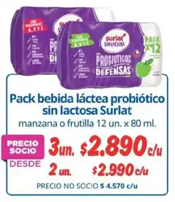Alvi Surlat pack bebida láctea probiótico sin lactosa oferta