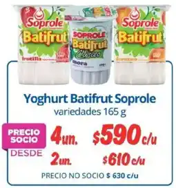 Alvi Soprole yoghurt batifrut variedades oferta