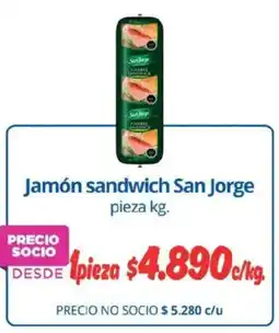 Alvi San jorge jamón sandwich pieza oferta