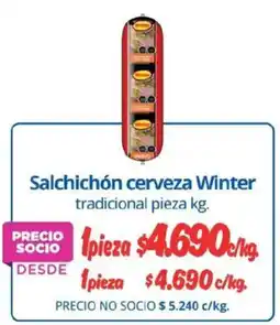Alvi Winter salchichón cerveza tradicional pieza oferta