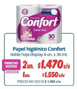 Alvi Confort papel higiénico doble hoja display oferta
