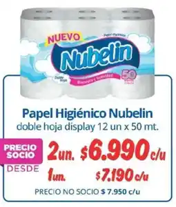 Alvi Nubelin papel higiénico doble hoja display oferta