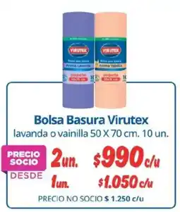Alvi Virutex bolsa basura lavanda o vainilla oferta