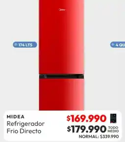 Abc Midea - refrigerador frio directo oferta