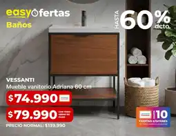 Easy Vessanti - mueble vanittorio adriana 60 cm oferta