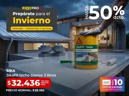 Easy Sika - fill techo blanco 3 litros oferta