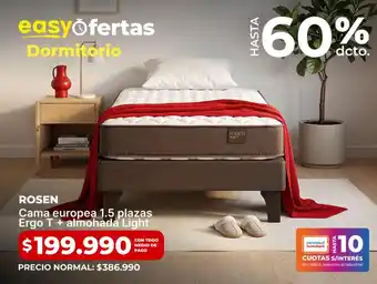 Rosen - cama europea 1.5 plazas
